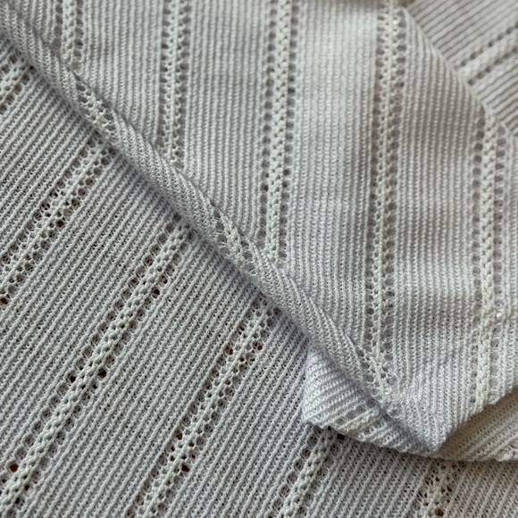 Laundry by Shelli Segal Los Angeles Women's White Textured Beach Top - Picture 7 of 13